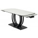Стол MATERA 160 MARBLES KL-99 Белый мрамор матовый, итальянская керамика/ черный каркас М-City Стол MATERA 160 MARBLES KL-99 Белый мрамор матовый, итальянская керамика/ черный каркас М-City