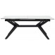 Стол URBINO 180 MATTE STATUARIO Белый мрамор матовый, керамика/ черный каркас М-City Стол URBINO 180 MATTE STATUARIO Белый мрамор матовый, керамика/ черный каркас М-City