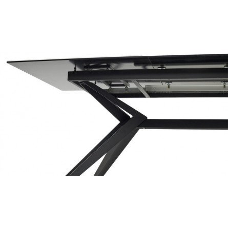 Стол URBINO 180 MATTE STATUARIO Белый мрамор матовый, керамика/ черный каркас М-City