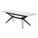 Стол URBINO 180 MATTE STATUARIO Белый мрамор матовый, керамика/ черный каркас М-City Стол URBINO 180 MATTE STATUARIO Белый мрамор матовый, керамика/ черный каркас М-City