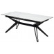 Стол URBINO 180 MATTE STATUARIO Белый мрамор матовый, керамика/ черный каркас М-City Стол URBINO 180 MATTE STATUARIO Белый мрамор матовый, керамика/ черный каркас М-City