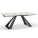 Стол FONDI 180 MARBLES KL-99 Белый мрамор матовый, итальянская керамика/ черный каркас М-City Стол FONDI 180 MARBLES KL-99 Белый мрамор матовый, итальянская керамика/ черный каркас М-City