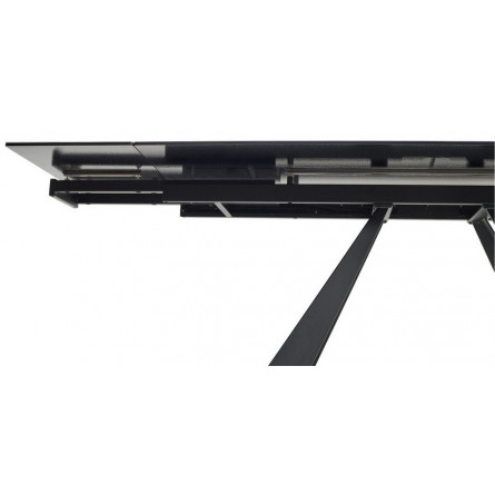 Стол FONDI 180 MARBLES KL-99 Белый мрамор матовый, итальянская керамика/ черный каркас М-City