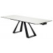 Стол FONDI 180 MARBLES KL-99 Белый мрамор матовый, итальянская керамика/ черный каркас М-City Стол FONDI 180 MARBLES KL-99 Белый мрамор матовый, итальянская керамика/ черный каркас М-City