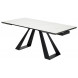 Стол FONDI 180 MARBLES KL-99 Белый мрамор матовый, итальянская керамика/ черный каркас М-City Стол FONDI 180 MARBLES KL-99 Белый мрамор матовый, итальянская керамика/ черный каркас М-City
