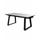 Стол VASTO 180 MARBLES KL-99 Белый мрамор матовый, итальянская керамика/ черный каркас М-City Стол VASTO 180 MARBLES KL-99 Белый мрамор матовый, итальянская керамика/ черный каркас М-City