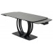 Стол MATERA 160 KL-136 Серый мрамор матовый, итальянская керамика/ черный каркас М-City Стол MATERA 160 KL-136 Серый мрамор матовый, итальянская керамика/ черный каркас М-City