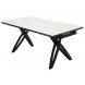 Стол PALERMO 180 KL-99 Белый мрамор матовый, итальянская керамика / черный каркас М-City Стол PALERMO 180 KL-99 Белый мрамор матовый, итальянская керамика / черный каркас М-City
