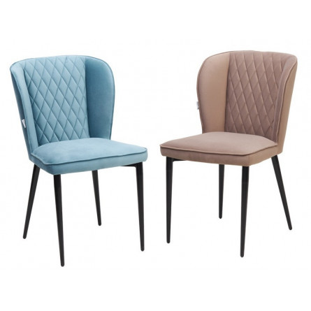 Стул НЕКСТ Barkhat 65 Бежевый, велюр без "пальчиковый"/ черный каркас М-City