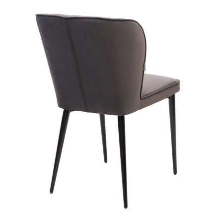 Стул НЕКСТ Barkhat 80 Темный тауп, велюр без "пальчиковый"/ черный каркас М-City