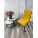 Стул PAINT, цвет B16 Желтый, велюр / черный каркас М-City Стул PAINT, цвет B16 Желтый, велюр / черный каркас М-City