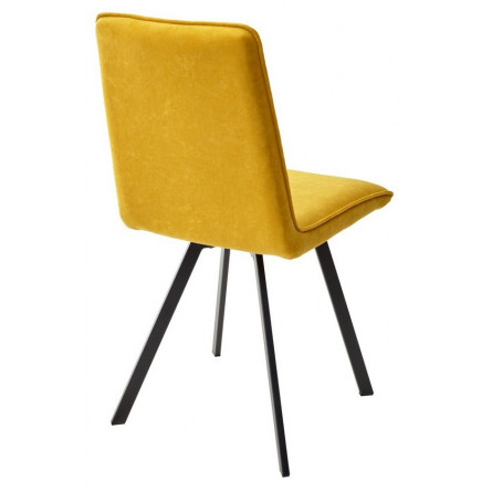 Стул PAINT, цвет B16 Желтый, велюр / черный каркас М-City