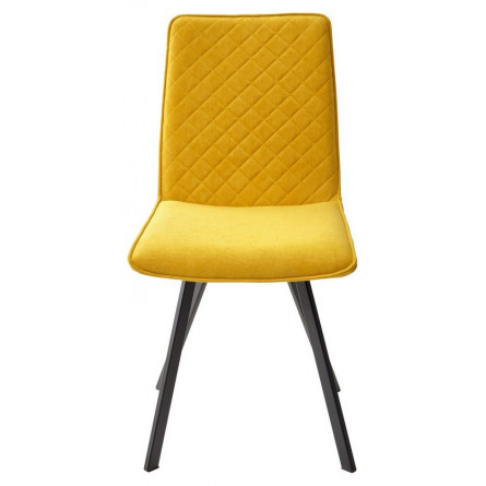 Стул PAINT, цвет B16 Желтый, велюр / черный каркас М-City