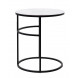Журнальный столик Френсис Белый мрамор, стекло/ черный M-city Журнальный столик Френсис Белый мрамор, стекло/ черный M-city