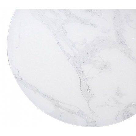 Журнальный столик Френсис Белый мрамор, стекло/ золотой каркас M-city