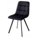 Стул CHILLI SQUARE BLUVEL-19 черный, велюр / черный каркас М-City