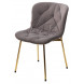 Стул MILAN 505-36 Темно-серый, без "пальчиковый" / золотой каркас М-City