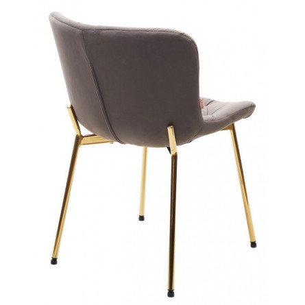 Стул MILAN 505-36 Темно-серый, без "пальчиковый" / золотой каркас М-City