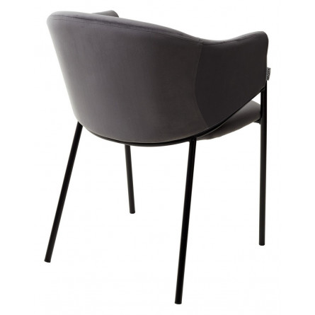 Стул DILL BLUVEL-14 серый, велюр / черный каркас, М-City