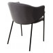 Стул DILL BLUVEL-14 серый, велюр / черный каркас, М-City Стул DILL BLUVEL-14 серый, велюр / черный каркас, М-City