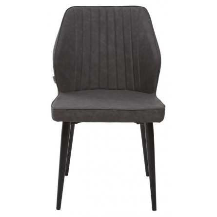 Стул SEATTLE RU-08 антрацит экокожа / черный каркас М-City