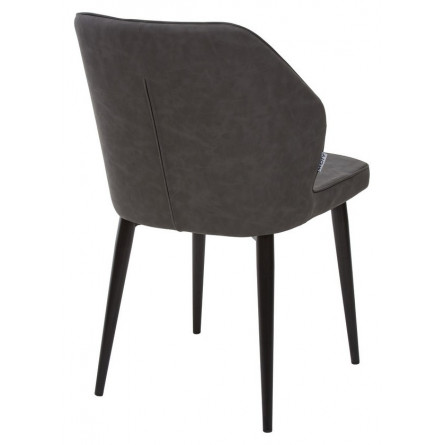 Стул SEATTLE RU-08 антрацит экокожа / черный каркас М-City