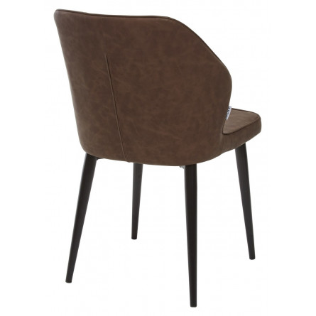 Стул SEATTLE RU-05 шоколадный, экокожа / черный каркас М-City