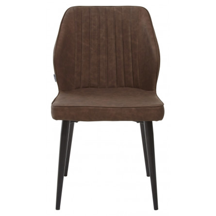 Стул SEATTLE RU-05 шоколадный, экокожа / черный каркас М-City