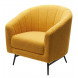 Кресло KALMAR NINI-04 Желтый, teddy / черный каркас M-City Кресло KALMAR NINI-04 Желтый, teddy / черный каркас M-City