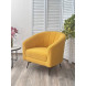 Кресло KALMAR NINI-04 Желтый, teddy / черный каркас M-City