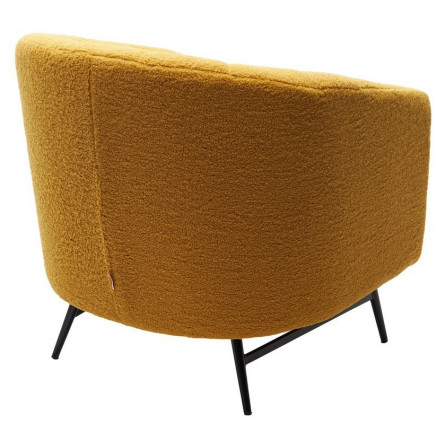 Кресло KALMAR NINI-04 Желтый, teddy / черный каркас M-City