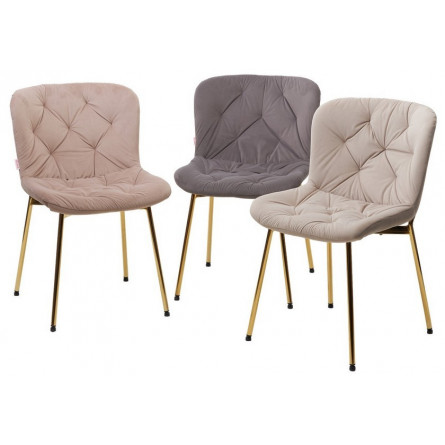 Стул MILAN 505-7 Капучино, без "пальчиковый" / золотой каркас М-City