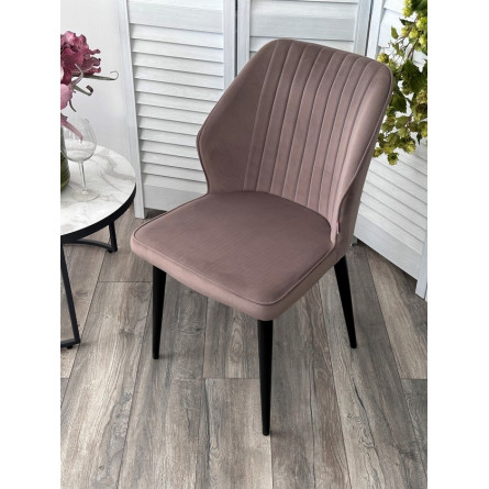 Стул SEATTLE 505-5 Тауп, без "пальчиковый"/ черный каркас М-City