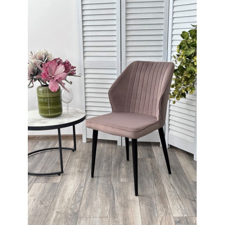 Стул SEATTLE 505-5 Тауп, без "пальчиковый"/ черный каркас М-City