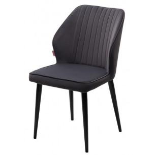 Стул SEATTLE 505-38 Графит, без "пальчиковый"/ черный каркас М-City