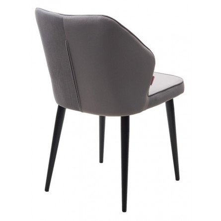 Стул SEATTLE 505-35 Серый, без "пальчиковый"/ черный каркас М-City