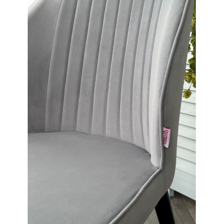 Стул SEATTLE 505-35 Серый, без "пальчиковый"/ черный каркас М-City