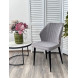 Стул SEATTLE 505-35 Серый, без "пальчиковый"/ черный каркас М-City Стул SEATTLE 505-35 Серый, без "пальчиковый"/ черный каркас М-City