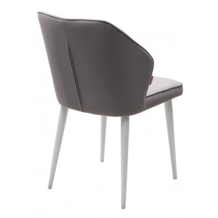 Стул SEATTLE 505-35 Серый, без "пальчиковый"/ белый каркас М-City