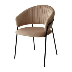 Стул ГЕММА, цвет капучино H65, велюр / черный каркас М-City