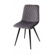 Стул CHILLI-X СЕРЫЙ 27, велюр / черный каркас М-City