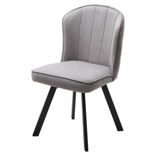 Стул MODE 360 град. поворот. B22 Серый, велюр / черный каркас, М-City