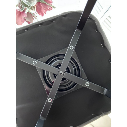 Стул MODE 360 град. поворот. B22 Серый, велюр / черный каркас, М-City