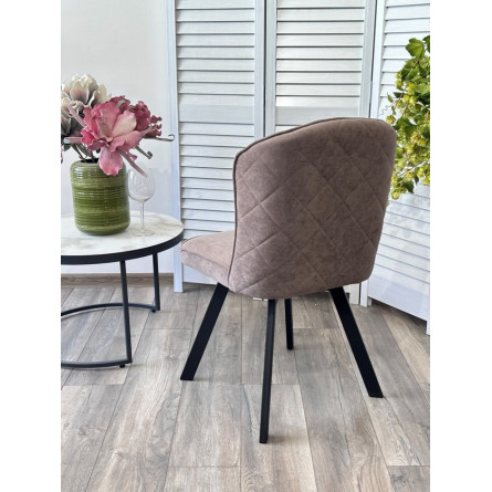 Стул MODE 360 град. поворот. B5 Капучино, велюр / черный каркас, М-City