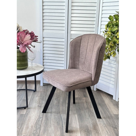 Стул MODE 360 град. поворот. B5 Капучино, велюр / черный каркас, М-City