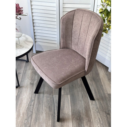 Стул MODE 360 град. поворот. B5 Капучино, велюр / черный каркас, М-City