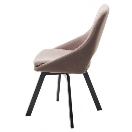 Стул ASP, 360 град. поворот. B5 Капучино, велюр / черный каркас, М-City