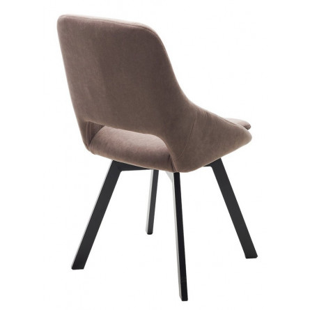 Стул ASP, 360 град. поворот. B5 Капучино, велюр / черный каркас, М-City