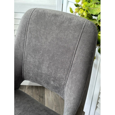 Стул ASP, 360 град. поворот. B28 Темно-серый, велюр / черный каркас, М-City