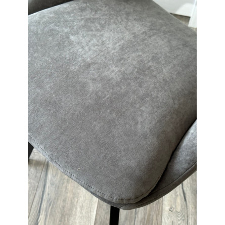 Стул ASP, 360 град. поворот. B28 Темно-серый, велюр / черный каркас, М-City